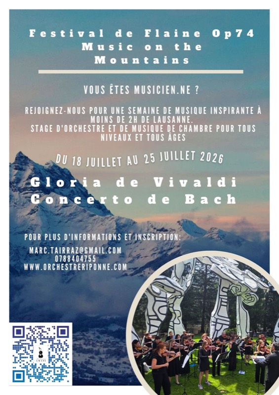 Affiche du stage de Flaine 2026